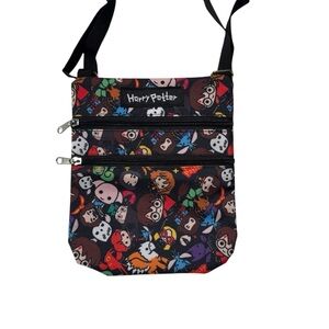 Wizarding World of Harry Potter Crossbody Purse Travel Character Heads NWOT